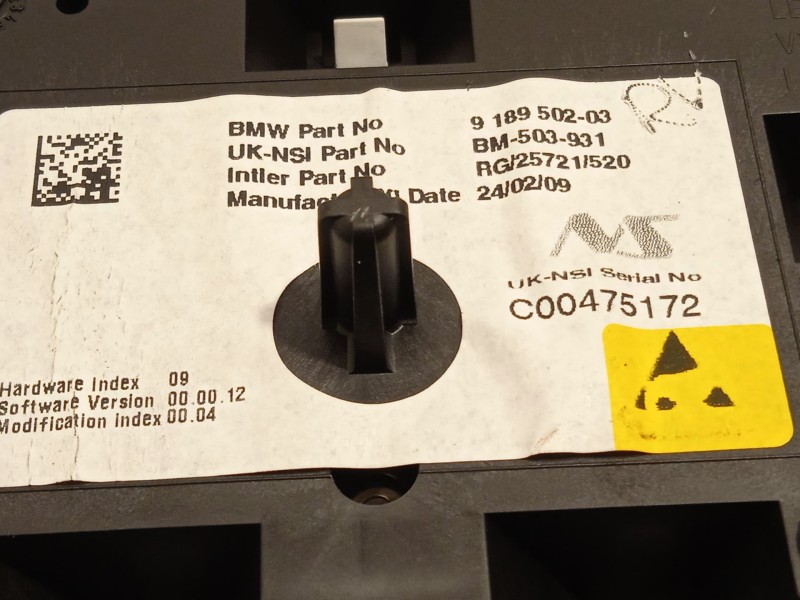 Recambio de cuadro instrumentos para mini r56 cooper referencia OEM IAM 9189502 62109233767 