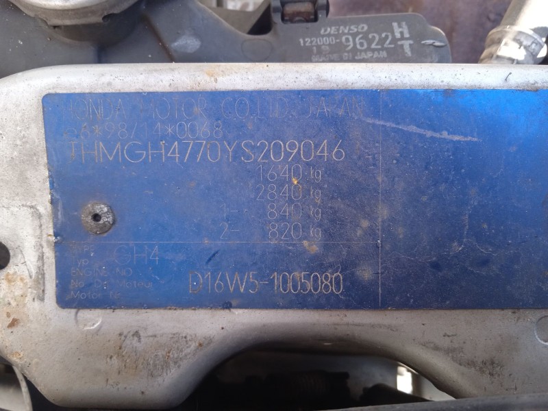 honda hr-v (gh_) del año 2000