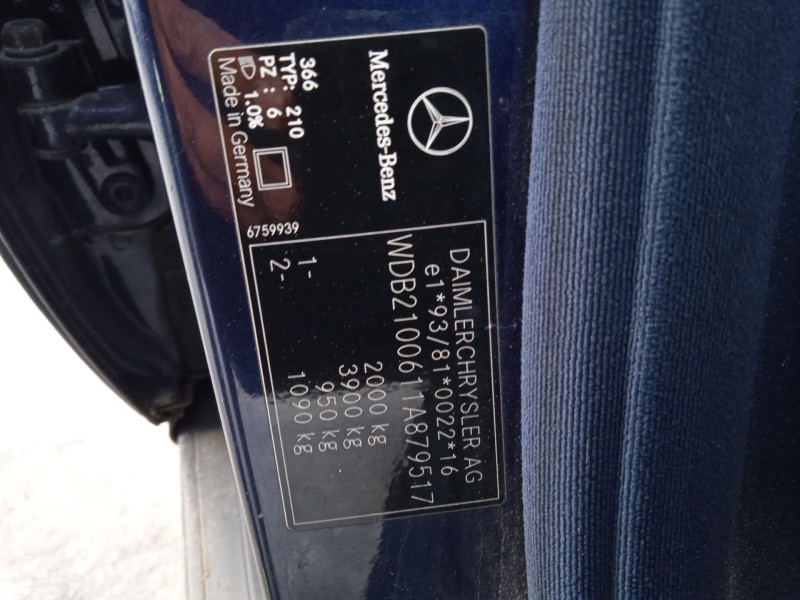 mercedes-benz clase e (w210) del año 1999