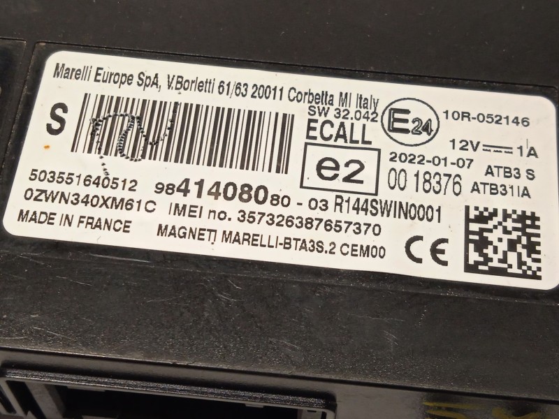 Recambio de modulo electronico para peugeot partner furgoneta/monovolumen (k9) e-partner referencia OEM IAM 9841408080  