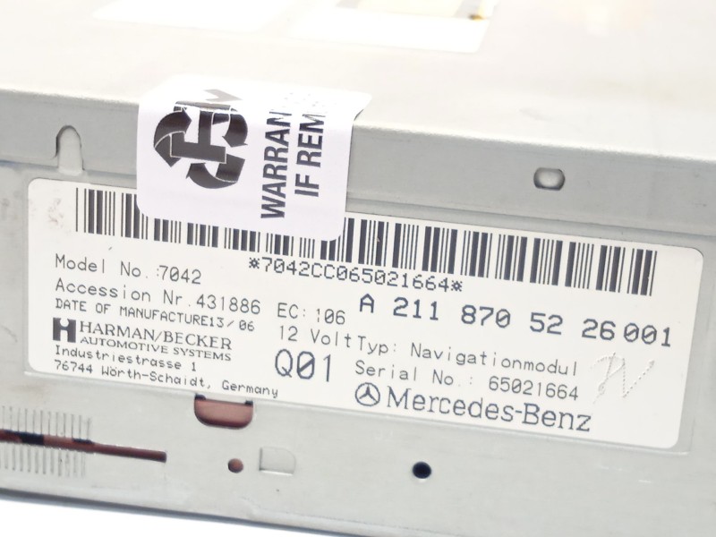 Recambio de sistema navegacion gps para mercedes-benz slk (r171) 200 kompressor (171.442) referencia OEM IAM A2118705226  