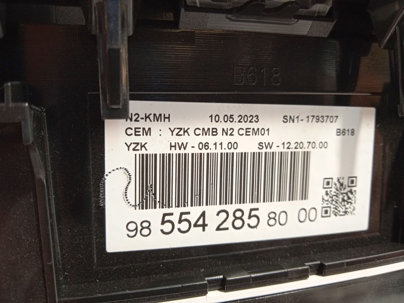 Recambio de cuadro instrumentos para citroën c3 / c3 origin iii (sx) 1.2 puretech 82 referencia OEM IAM 9855428580  