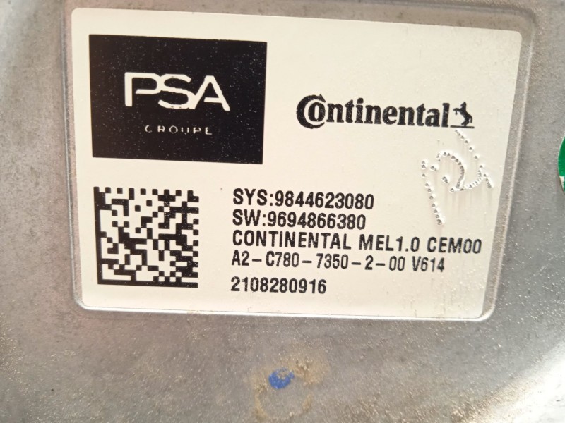 Recambio de modulo electronico para peugeot partner furgoneta/monovolumen (k9) e-partner referencia OEM IAM 9844623080  21082809