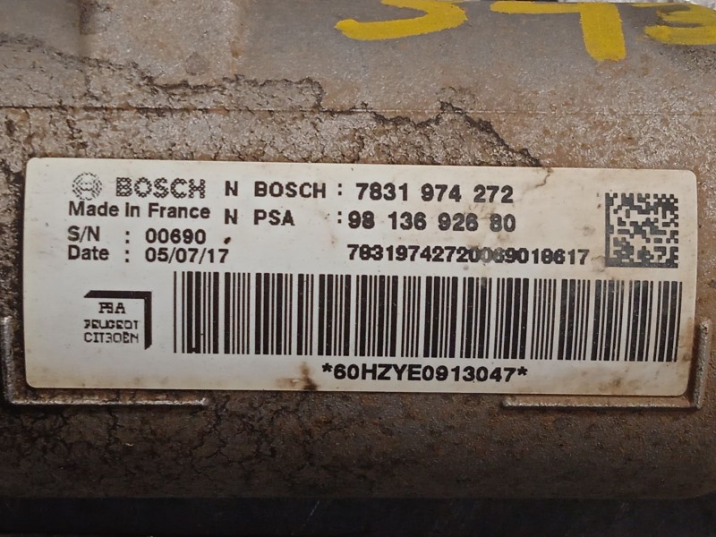 Recambio de cremallera direccion para peugeot expert furgoneta (v_) 1.6 bluehdi 115 referencia OEM IAM 9813692680  7831974272