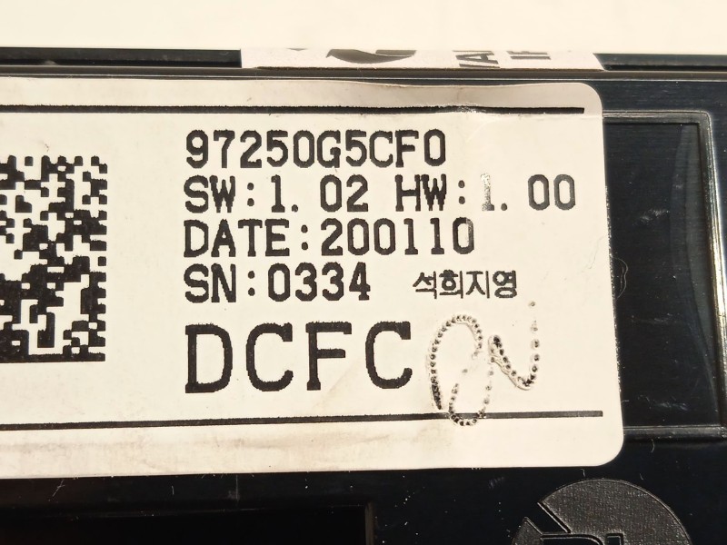 Recambio de mando climatizador para kia niro referencia OEM IAM 97250G5CF0 97250G5CF0CA 