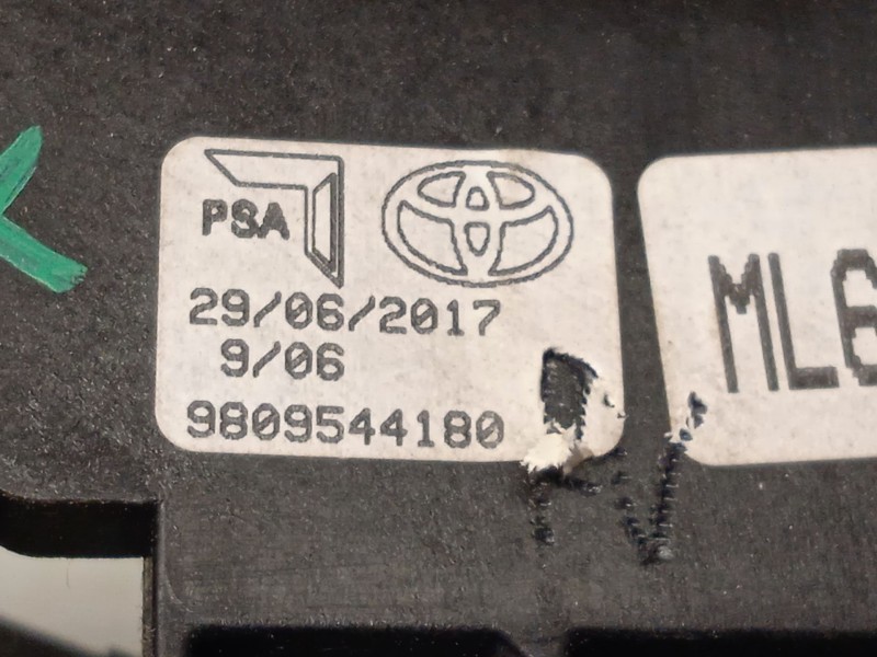 Recambio de palanca cambio para peugeot expert furgoneta (v_) 1.6 bluehdi 115 referencia OEM IAM 9809544180  