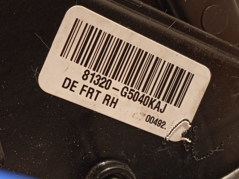 Recambio de cerradura puerta delantera derecha para kia niro referencia OEM IAM 81320G5040  