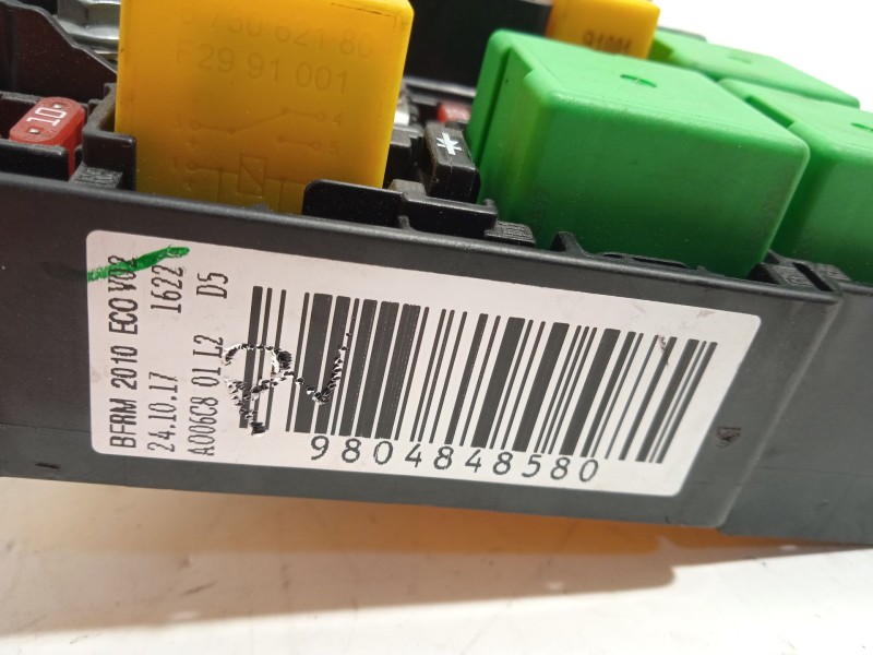 Recambio de caja reles / fusibles para peugeot 308 active referencia OEM IAM 9804848580  