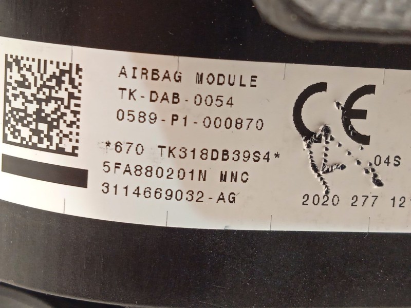 Recambio de kit airbag para seat leon (kl1, klg) 1.0 tsi referencia OEM IAM 5FB857003K4PK 5FA880204F 5FA880201NMNC