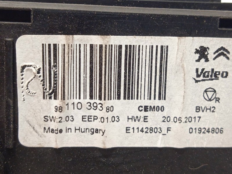 Recambio de modulo electronico para peugeot expert furgoneta (v_) 1.6 bluehdi 115 referencia OEM IAM 9811039380  