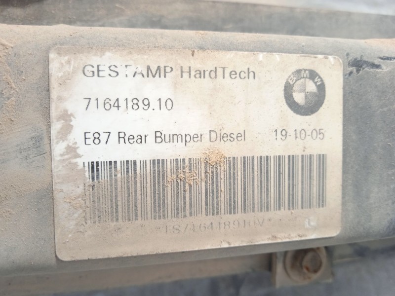 Recambio de refuerzo paragolpes trasero para bmw 1 (e87) 118 d referencia OEM IAM 7164189 51127058465 