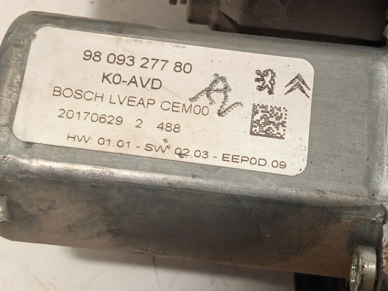 Recambio de elevalunas delantero derecho para peugeot expert furgoneta (v_) 1.6 bluehdi 115 referencia OEM IAM 9809327780  
