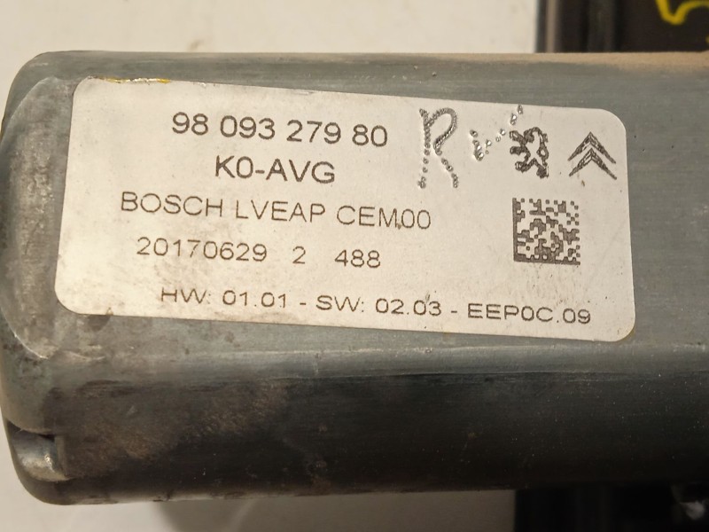 Recambio de elevalunas delantero izquierdo para peugeot expert furgoneta (v_) 1.6 bluehdi 115 referencia OEM IAM 9809327980  