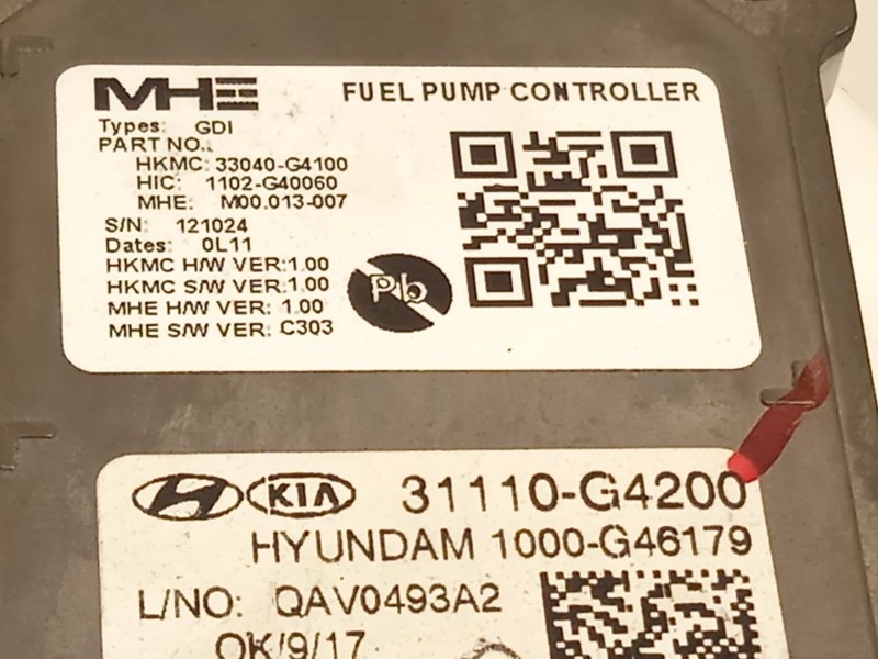 Recambio de bomba combustible para kia xceed (cd) 1.5 t-gdi referencia OEM IAM 31110G4200 33040G4100 