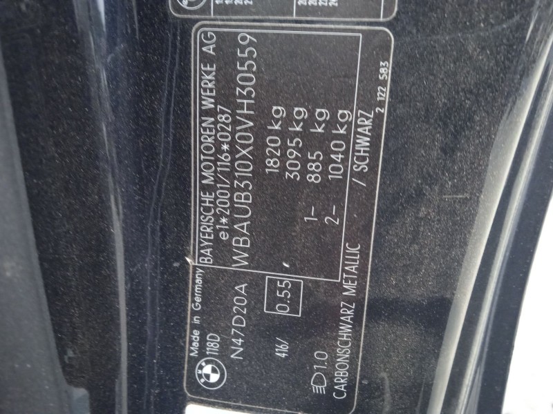 bmw 1 (e81) del año 2007