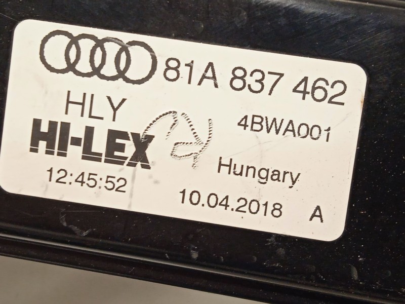 Recambio de elevalunas delantero derecho para audi q2 (gab) 1.6 tdi referencia OEM IAM 81A837462 5Q0959801B 