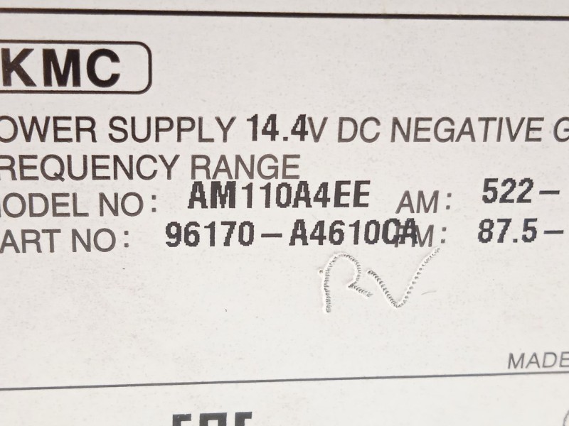 Recambio de sistema audio / radio cd para kia carens iv 1.7 crdi referencia OEM IAM 96170A4610CA  