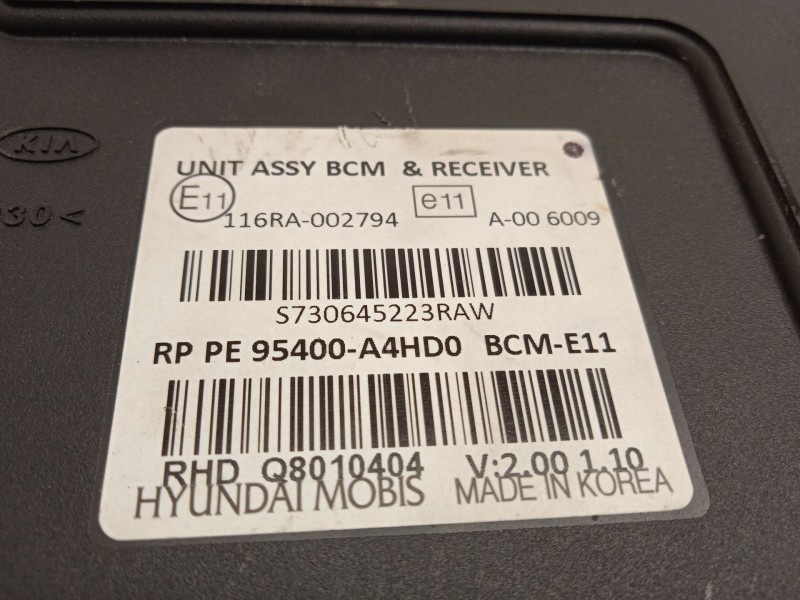 Recambio de modulo electronico para kia carens iv 1.7 crdi referencia OEM IAM 95400A4HD0  