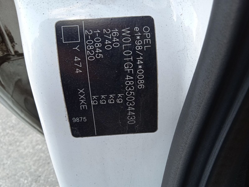 opel astra g hatchback (t98) del año 2002