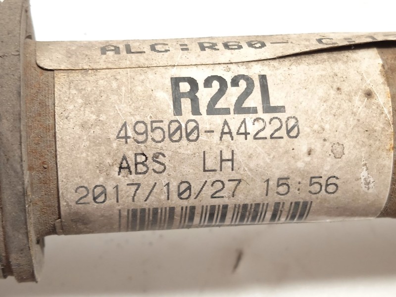 Recambio de transmision delantera izquierda para kia carens iv 1.7 crdi referencia OEM IAM 49500A4220  