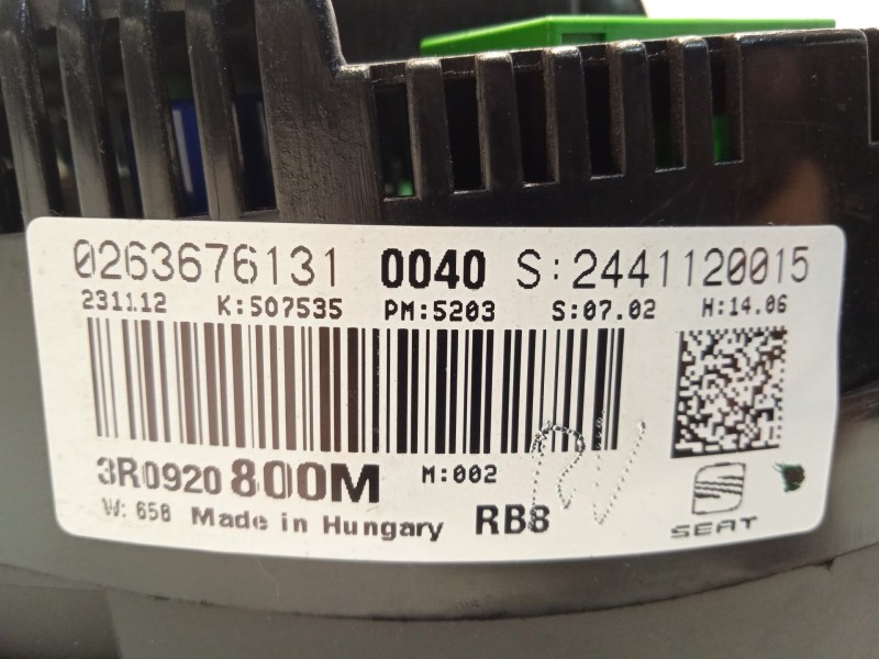 Recambio de cuadro instrumentos para seat exeo st (3r5) 2.0 tdi referencia OEM IAM 3R0920800M 3R0920800MX 