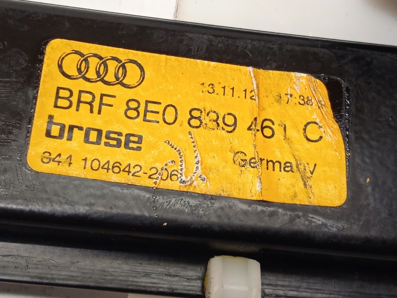 Recambio de elevalunas trasero izquierdo para seat exeo st (3r5) 2.0 tdi referencia OEM IAM 8E0839461C 8E0959801E 