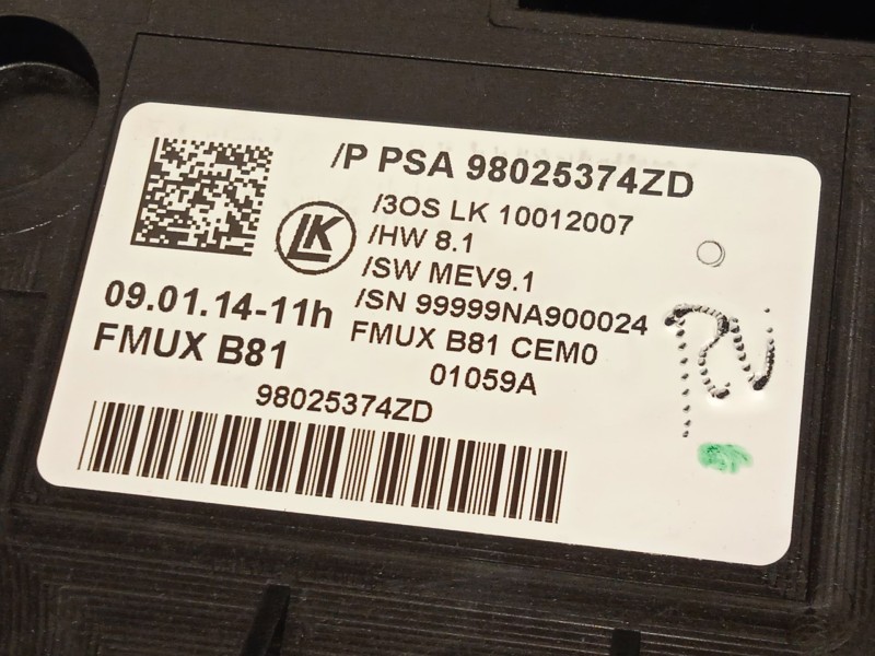Recambio de mando multifuncion para citroën ds5 1.6 hdi 115 referencia OEM IAM 98025374ZD  