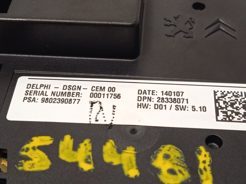 Recambio de mando multifuncion para citroën ds5 1.6 hdi 115 referencia OEM IAM 9802390877 98023908ZD 