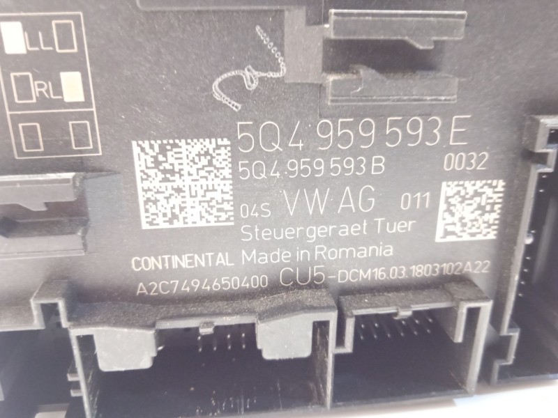 Recambio de centralita confort para seat ateca (kh7, khp) 1.4 tsi referencia OEM IAM 5Q4959593E  