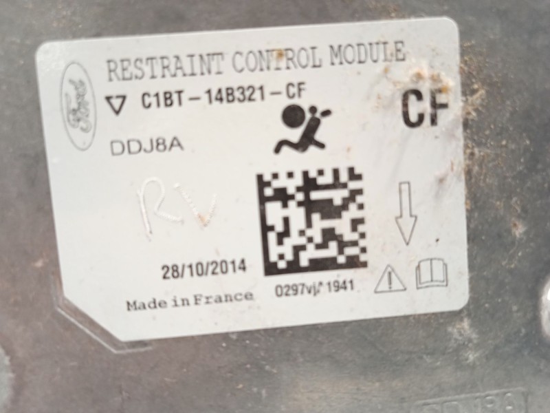 Recambio de centralita airbag para ford fiesta vi (cb1, ccn) 1.25 referencia OEM IAM C1BT14B321CF 1879646 