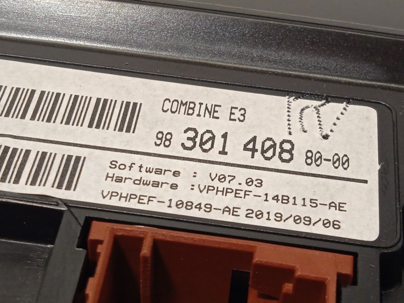 Recambio de cuadro instrumentos para citroën c4 cactus 1.5 bluehdi 100 referencia OEM IAM 9830140880 9830087680 