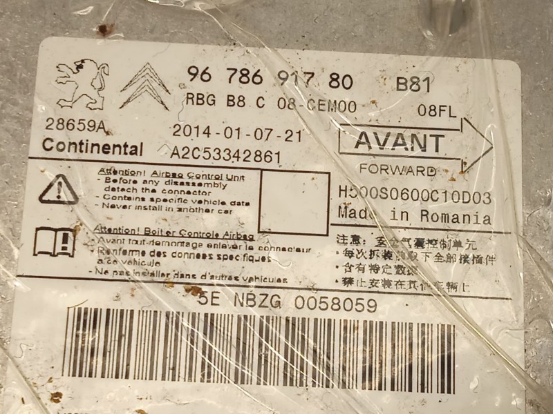 Recambio de kit airbag para citroën ds5 1.6 hdi 115 referencia OEM IAM 96709974ZD 1610116780 96864298ZD