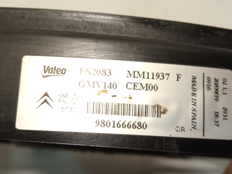 Recambio de electroventilador para citroën c4 cactus 1.5 bluehdi 100 referencia OEM IAM 9801666680  