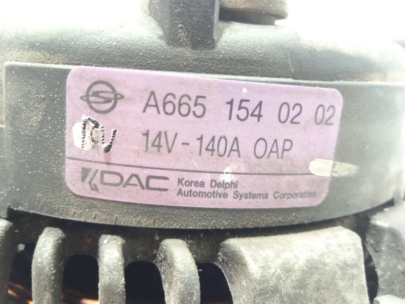 Recambio de alternador para ssangyong rodius i 2.7 xdi referencia OEM IAM A6651540202 6651540202 