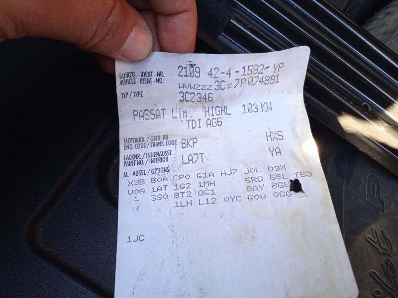 volkswagen passat b6 (3c2) del año 2006