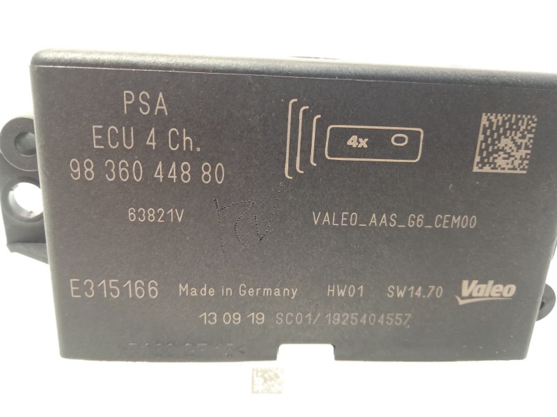 Recambio de modulo electronico para citroën c4 cactus 1.5 bluehdi 100 referencia OEM IAM 9836044880  