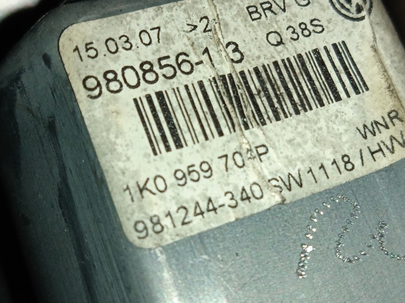 Recambio de elevalunas trasero derecho para volkswagen passat b6 (3c2) 2.0 tdi 16v referencia OEM IAM 1K0959704P  