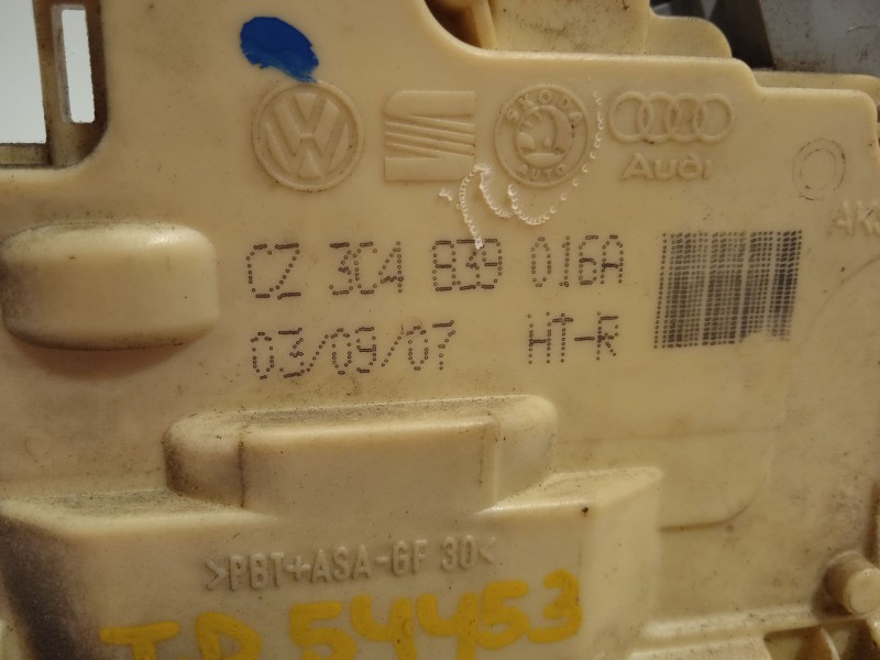 Recambio de cerradura puerta trasera derecha para volkswagen passat b6 (3c2) 2.0 tdi 16v referencia OEM IAM 3C4839016A  