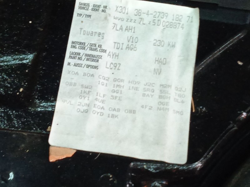 volkswagen touareg (7la, 7l6, 7l7) del año 2005