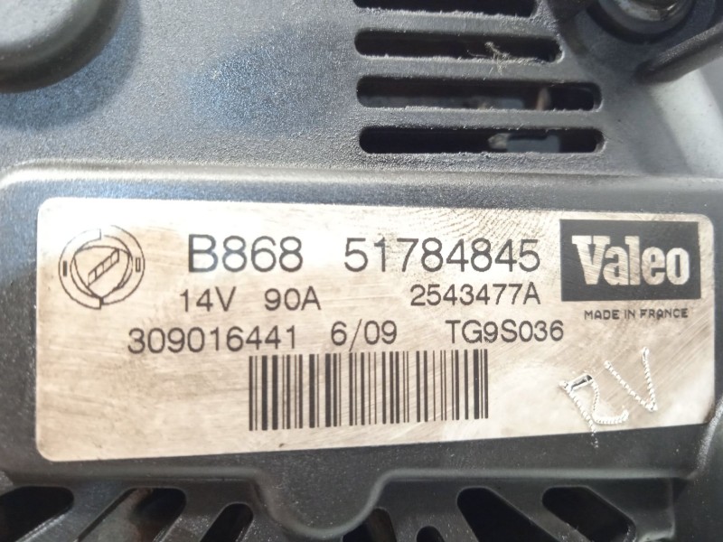 Recambio de alternador para ford ka (ru8) 1.3 tdci referencia OEM IAM 51784845  TG9S036