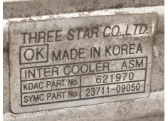 Recambio de intercooler para ssangyong actyon i 2.0 xdi referencia OEM IAM 2371109050   2