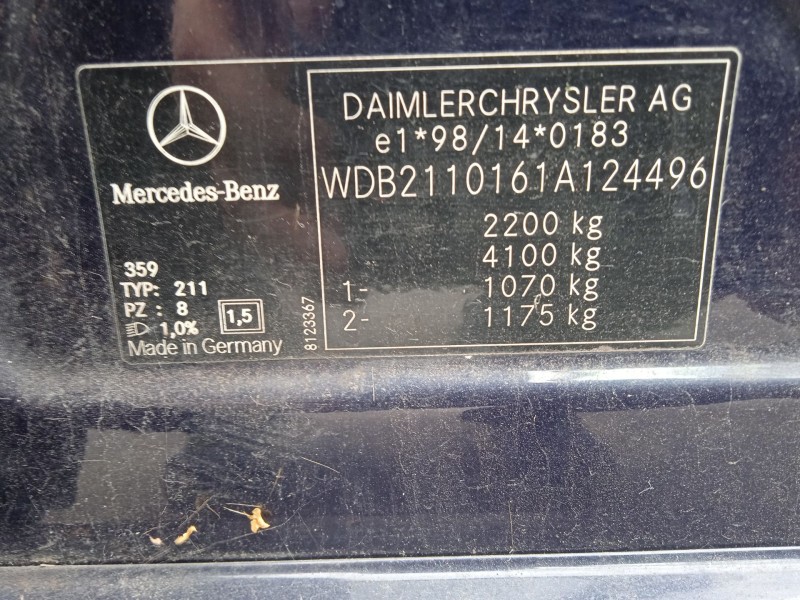 mercedes-benz clase e (w211) del año 2002