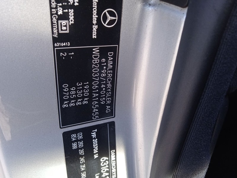 mercedes-benz clase c coupé (cl203) del año 2001