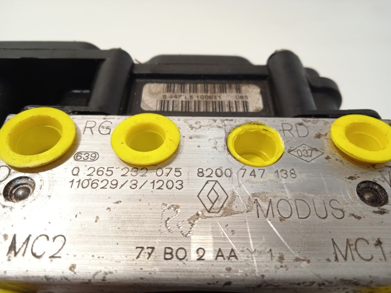 Recambio de abs para renault grand modus dynamique referencia OEM IAM 8200747138 0265800558 0265232075