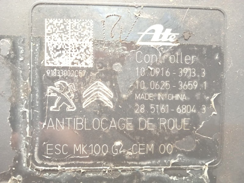 Recambio de abs para citroën c-elysee (dd_) 1.5 bluehdi 100 referencia OEM IAM 9822654880 10022012064 10091639133