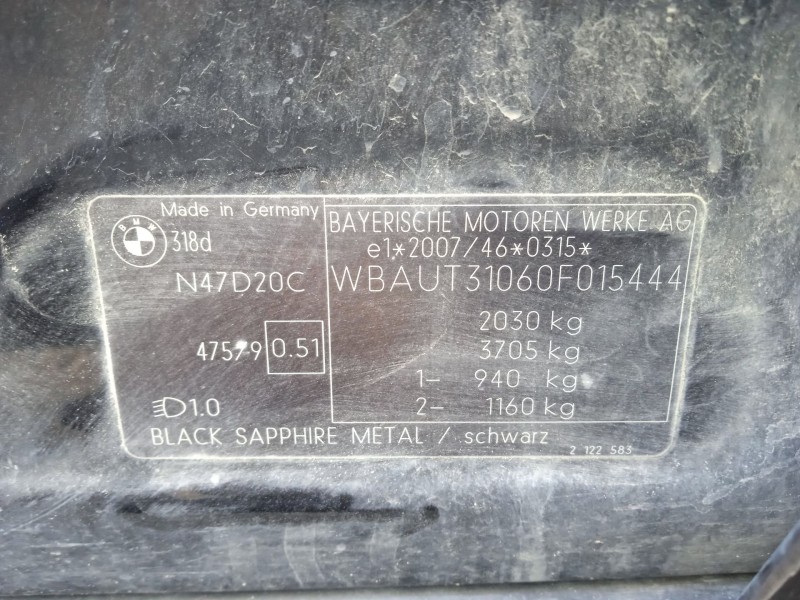 bmw 3 touring (e91) del año 2010