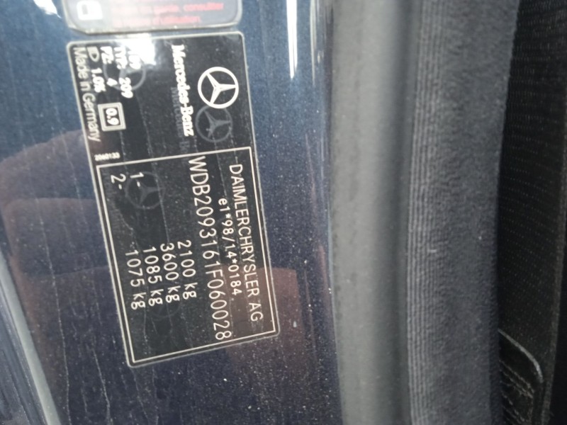 mercedes-benz clk (c209) del año 2003