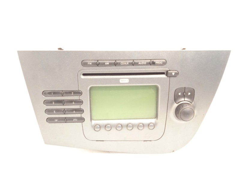 Recambio de sistema audio / radio cd para seat leon (1p1) 1.9 tdi referencia OEM IAM 1P1035186B 1P1035186BN87 