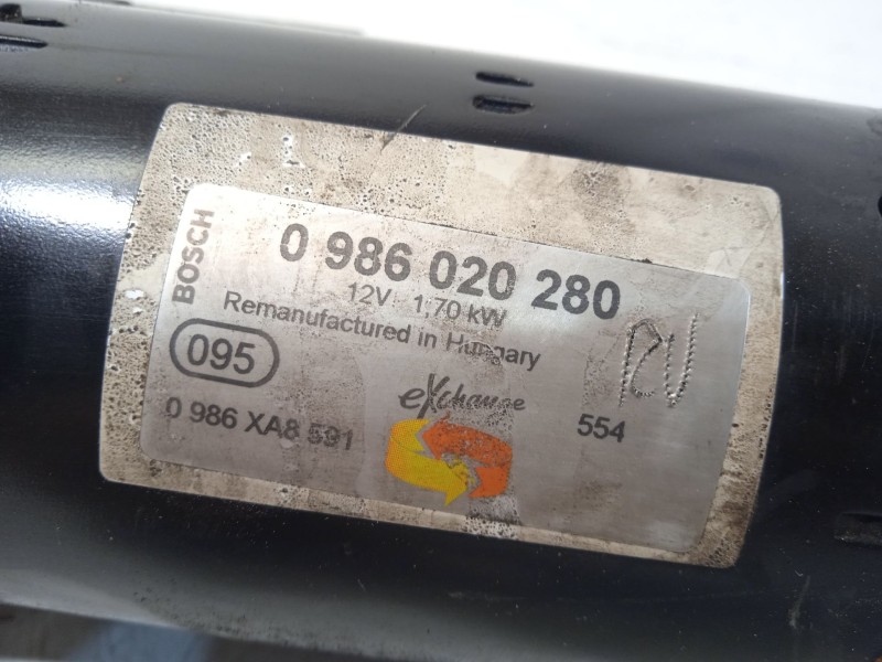 Recambio de motor arranque para volkswagen passat b6 (3c2) 2.0 tdi referencia OEM IAM 0986020280 2E911023H 