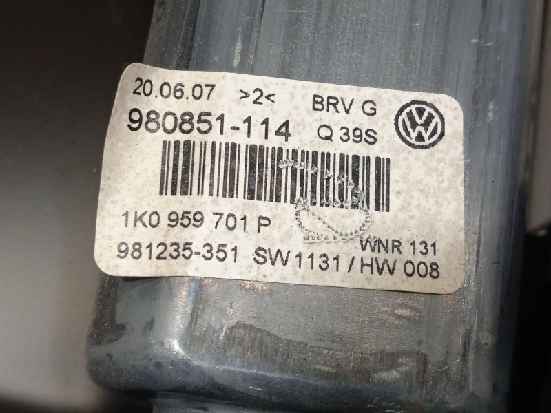 Recambio de elevalunas delantero izquierdo para volkswagen passat b6 (3c2) 2.0 tdi referencia OEM IAM 1K0959701P  